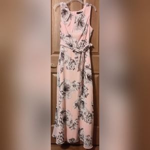 Floral Print semi-formal long dress